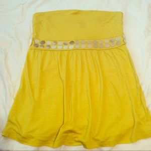 Express strapless tube top with sequin detail